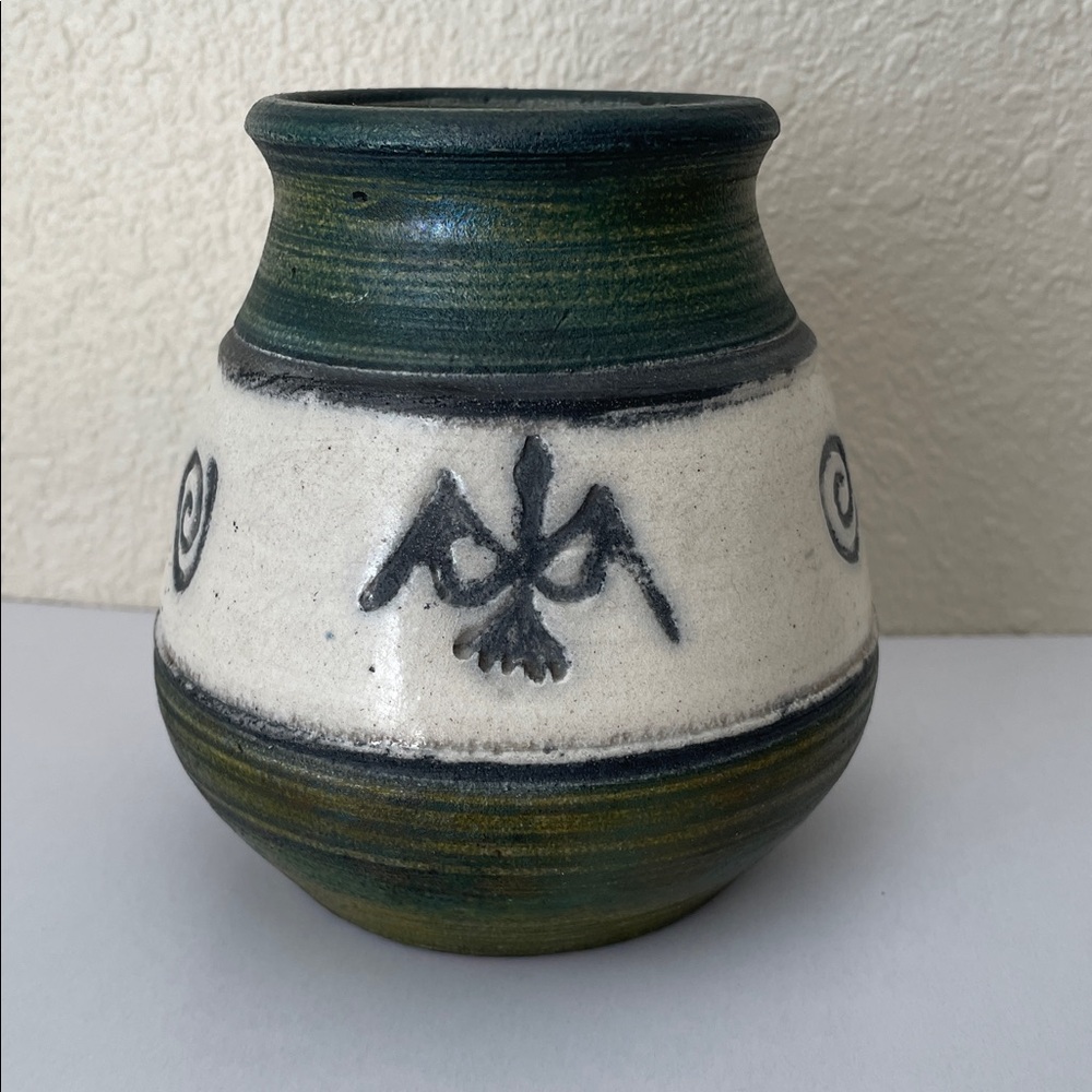 Jeremy Diller Raku Pottery Vase